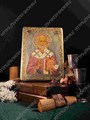 Настольная икона Святитель Николай, архиепископ Мир Ликийский (Мирликийский), чудотворец на мореном дубе 15х10 20158 - фото 83862