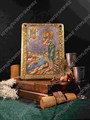 Подарочная икона Преподобный Алексий, человек Божий на мореном дубе 20х15 21195 - фото 83874