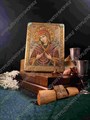 Подарочная икона Образ Божией Матери Семистрельная на мореном дубе 20х15 20696