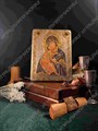 Подарочная икона Образ Владимирской Божьей Матери на мореном дубе 20х15 20318 - фото 83902