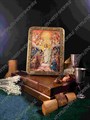 Настольная икона Воскресение Христово на мореном дубе 15х10 21058 - фото 83907