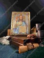 Подарочная икона Господь Вседержитель на мореном дубе 20х15 20194
