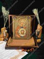 Настольная икона Святая Праведная Вероника Кровоточивая на мореном дубе 15х10 20200 - фото 83926