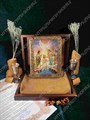 Подарочная икона Крещение Господа Бога и Спаса нашего Иисуса Христа на мореном дубе 20х15 20493 - фото 83940