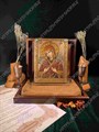Подарочная икона Образ Божией Матери Умягчение злых сердец на мореном дубе 20х15 20566 - фото 83967