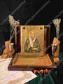 Подарочная икона Блаженная старица Матрона Московская на мореном дубе 20х15 20611 - фото 83983