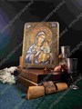 Подарочная икона Божией Матери Неувядаемый Цвет на дубе 15х20 см. 234474