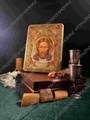 Настольная икона Спас Нерукотворный на дубе 10х15 см. 234265