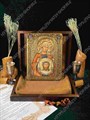 Настольная икона Святая Праведная Вероника Кровоточивая на дубе 10х15 см. 234202