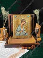 Настольная икона Ангел Хранитель на дубе 10х15 см. 234299