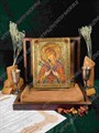 Подарочная икона Образ Божией Матери Семистрельная на дубе 15х20 см. 234340