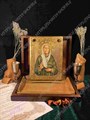 Подарочная икона Блаженная старица Матрона Московская на дубе 15х20 см. 234321