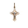 Крест золотой, с алмазной и лазерной огранкой. Вес  0,75 гр. MG3