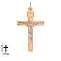 Крест золотой, с алмазной и лазерной огранкой. Вес  2,56 гр. MG46