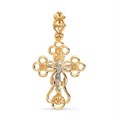 Крест золотой, с алмазной и лазерной огранкой. Вес  1,85 гр. MG109