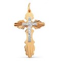 Крест золотой, с алмазной и лазерной огранкой. Вес  2,5 гр. MG115
