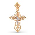 Крест золотой, с алмазной и лазерной огранкой. Вес  1,63 гр. MG122