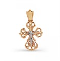 Крест золотой, с алмазной и лазерной огранкой. Вес  1,61 гр. MG129