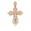 Крест золотой, с алмазной и лазерной огранкой. Вес  1,75 гр. MG141