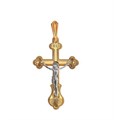 Крест золотой, с алмазной и лазерной огранкой. Вес  2,62 гр. MG154