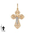 Крест золотой, с алмазной и лазерной огранкой. Вес  2,72 гр. MG188