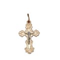 Крест золотой, с алмазной и лазерной огранкой. Вес  1,66 гр. MG191