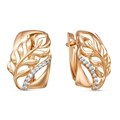 Серьги золотые с прелестными вставками. Вес 2,86 г. MG502
