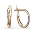 Серьги золотые с прелестными вставками. Вес 2,86 г. MG533