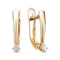 Серьги золотые с прелестными вставками. Вес 2,86 г. MG594