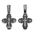 Крест серебряный Ag 925, коллекция Спаси и сохрани, лик Покров Пресвятой Богородицы, Чернение (оксидирование), 2,5 гр. КРС0224492