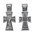 Крест серебряный Ag 925, коллекция Санкт-Петербург, Чернение (оксидирование), 4,89 гр. КРС0224803 - фото 87357