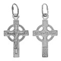 Крест серебряный Ag 925, коллекция Эпифания, с молитвой Да воскреснет Бог..., 0,96 гр. КРС02241054