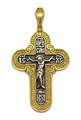 Крест позолоченный Ag 925/Au 585, коллекция Духовное наследие, Позолота красная 585*, 7,07 гр. КРС02241170