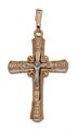 Крест позолоченный Ag 925/Au 585, коллекция Глас, Позолота красная 585*, 3,1 гр. КРС02241200