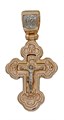 Крест позолоченный Ag 925/Au 585, коллекция Глас, Позолота красная 585*, 3,55 гр. КРС02241201