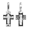 Крест серебряный Ag 925, коллекция Санкт-Петербург, лик Сергий Радонежский Св., Чернение (оксидирование), 4,5 гр. КРС02241476