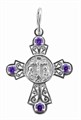 Крест серебряный Ag 925, коллекция Иваново, вставка Фианит, 2,11 гр. КРС02241863 - фото 88411
