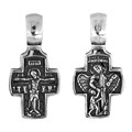 Крест серебряный Ag 925, коллекция Спаси и сохрани, с молитвой Спаси и сохрани, Чернение (оксидирование), 4,12 гр. КРС02241891