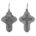 Крест серебряный Ag 925, коллекция Спаси и сохрани, Чернение (оксидирование), 1,04 гр. КРС02241940
