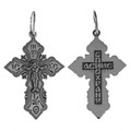 Крест серебряный Ag 925, коллекция Спаси и сохрани, Чернение (оксидирование), 2,4 гр. КРС02241966