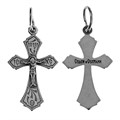 Крест серебряный Ag 925, коллекция Спаси и сохрани, Чернение (оксидирование), 1,07 гр. КРС02241974