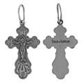 Крест серебряный Ag 925, коллекция Спаси и сохрани, Чернение (оксидирование), 1,46 гр. КРС02241994