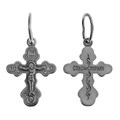 Крест серебряный Ag 925, коллекция Спаси и сохрани, Чернение (оксидирование), 0,87 гр. КРС02242005