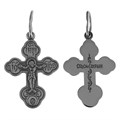 Крест серебряный Ag 925, коллекция Спаси и сохрани, Чернение (оксидирование), 1,5 гр. КРС02242014