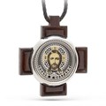 Крест серебряный Ag 925, коллекция Обсидиан, лик Спаситель, 1 гр. КРС02242049 - фото 88597