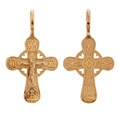 Крест позолоченный Ag 925/Au 585, коллекция Иваново, Позолота красная 585*, 1,08 гр. КРС02242173