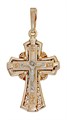 Крест позолоченный Ag 925/Au 585, коллекция Глас, Позолота красная 585*, 2,6 гр. КРС02242215