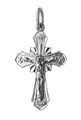 Крест серебряный Ag 925, коллекция Иваново, с молитвой Спаси и сохрани, Родий, 1,51 гр. КРС02242465