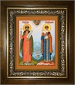 Петр и Феврония святые благоверные князья 14х18 в киоте 20х24 km_25_291