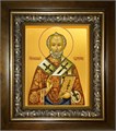 Николай чудотворец, архиепископ Мир Ликийских, святитель 14х18 в киоте 20х24 km_25_365